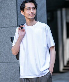 NANO universe Anti Soaked(R) 汗染み防止 ライトウェイト 5.6oz ミドルシルエットTシャツ ナノユニバース トップス カットソー・Tシャツ ワインレッド ピンク ホワイト ブルー グレー【送料無料】