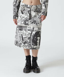 ROYAL FLASH VAQUERA×MOUSSY/���@�P��×�}�E�W�[/VQ PARIS SYNDROME SKIRT ���C�����t���b�V�� �X�J�[�g ���̑��̃X�J�[�g�y���������z