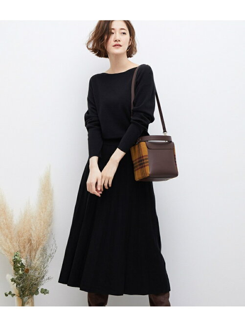 Rope Picnic ボートネックニットプリーツワンピース Rakuten Fashion 楽天ファッション 旧楽天ブランドアベニュー V