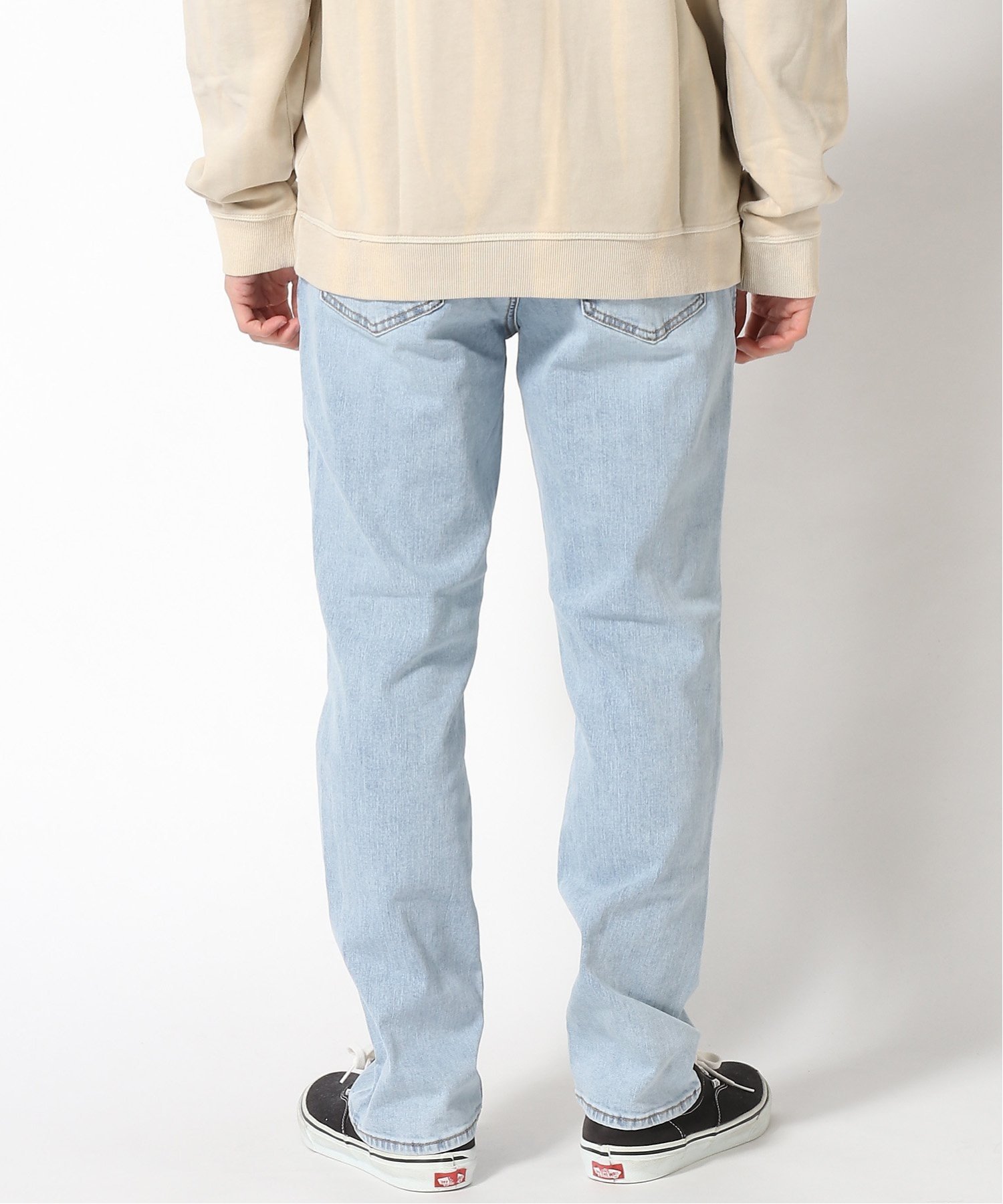 M)Cropped Straight Denim Pants 通販ファッション ジーンズ・デニム