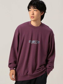 【SALE／80%OFF】ns.b 【NS.B(エヌエスビー)】/クルーネックロゴスウェット ニコル トップス スウェット・トレーナー パープル ホワイト グレー グリーン ブラック ブルー