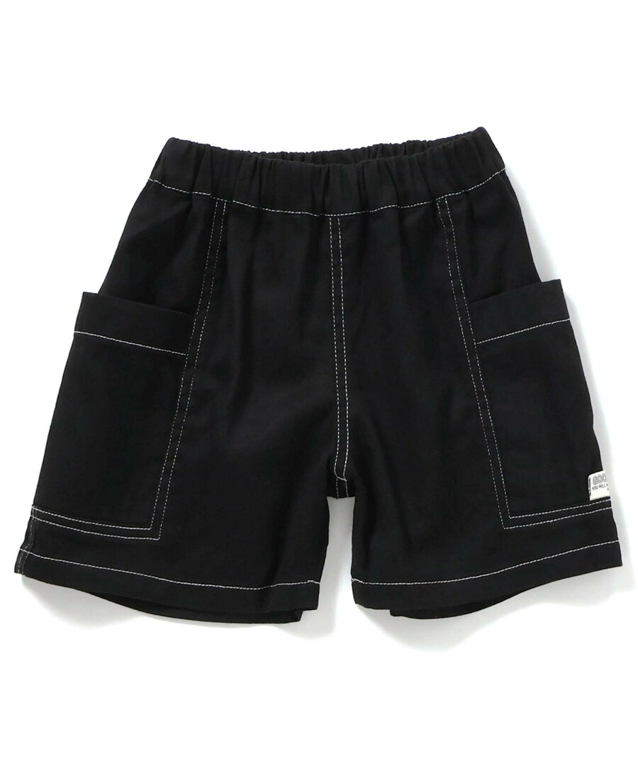 【SALE/43%OFF】BREEZE サイドポケットハーフパンツ 5分丈 5分丈 エフオーオンラインストア パンツ その他のパンツ パープル ブラック ベージュ グリーン レッド ホワイト - メイン画像 3