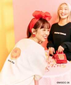LEPSIM 【Mister Donut】12ゲージドーナツプルオーバー レプシィム トップス スウェット・トレーナー ブラック ホワイト【送料無料】