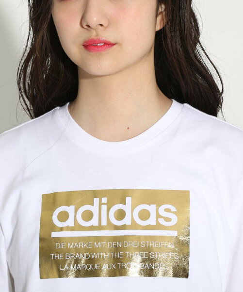 Pink Latte Adidas アディダス シャイニーボックスロゴtシャツ Rakuten Fashion 楽天ファッション 旧楽天ブランドアベニュー Ah9460