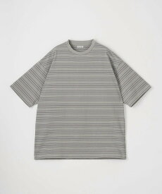 Steven Alan ＜Steven Alan＞ 21MVS ボーダー ショートスリーブ Tシャツ -BOLD ビューティー＆ユース　ユナイテッドアローズ トップス カットソー・Tシャツ グレー【送料無料】