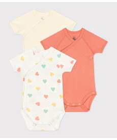 【SALE／20%OFF】PETIT BATEAU 半袖あわせボディ3枚組 プチバトー マタニティウェア・ベビー用品 ベビー肌着・新生児服【送料無料】
