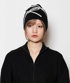 CA4LA SOPHIA CA カシラ 帽子 ニット帽・ビーニー ブラック ベージュ【送料無料】