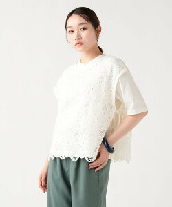 BEAMS HEART WOMEN ���[�X�x�X�g �Z�b�g ���� �v���I�[�o�[ (�Z�b�g�A�C�e��) �r�[���X �n�[�g �g�b�v�X �J�b�g�\�[�ET�V���c �z���C�g�y���������z