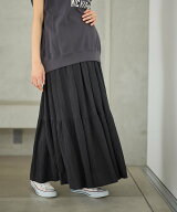 【SALE／60%OFF】cross marche ドビー楊柳ティアードスカート(マタニティ/ 妊婦服)産前・産後対応 クロス…