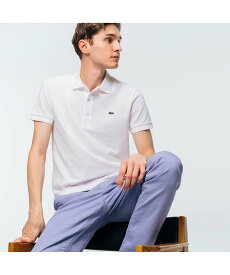 LACOSTE スリムフィットソリッドポロシャツ(半袖) ラコステ トップス ポロシャツ ホワイト ベージュ ブラック カーキ ネイビー レッド グリーン ピンク グレー ブルー イエロー【送料無料】