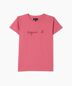 agnes b. FEMME S137 TS ロゴTシャツ アニエスベー トップス カットソー・Tシャツ ピンク【送料無料】