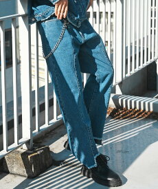 JACKROSE (M)JACKROSE/JE-FRINGE DENIM PANTS ジャックローズ パンツ ジーンズ・デニムパンツ ブルー ブラック【送料無料】