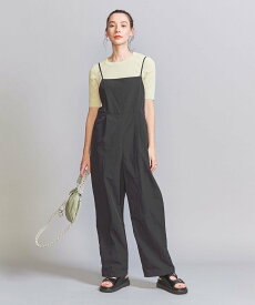 BEAUTY&YOUTH UNITED ARROWS 【WEB限定】ナイロンウェザー キャミソールサロペット -ウォッシャブル- ビューティー＆ユース　ユナイテッドアローズ オールインワン・オーバーオール オーバーオール・サロペット ブラック ブラウン イエロー【送料無料】