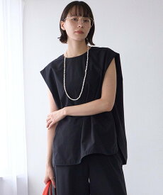 【SALE／50%OFF】UNFILO FINE MOVE コクーンブラウス アンフィーロ トップス シャツ・ブラウス ブラック カーキグリーン グレー