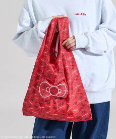 【SALE／31%OFF】FREAK'S STORE "HELLO KITTY" リボン エコバッグ 25AW フリークスストア バッグ エコバッグ・サブバッグ ネイビー レッド