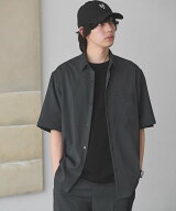 UNITED ARROWS green label relaxing ポリエステル ドビー ジャストルーズ 半袖 シャツ -接触冷感・吸水…