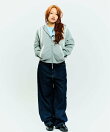 カーブライン ジップ ニット フーディー / J Curved Line Zip Knit Hoodie