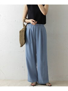 【SALE/30%OFF】DOORS リヨセルデニムワイドイージーパンツ アーバンリサーチドアーズ パンツ/ジーンズ ジーンズその他 ネイビー【送料無料】