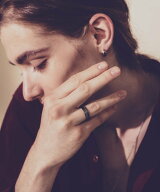 and cloud Crow feather Ring アンドクラウド アクセサリー・腕時計 リング・指輪 シルバー ブラック【送…