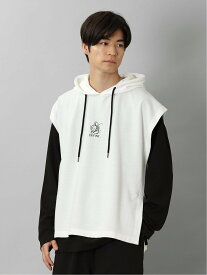 【SALE／25%OFF】semanticdesign ベストパーカー&長袖Tシャツ アンサンブル タカキュー トップス アンサンブル ブラック グリーン【送料無料】