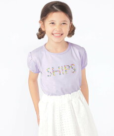 SHIPS KIDS SHIPS KIDS:100~130cm / ガーリー 刺繍 ロゴ TEE シップス トップス カットソー・Tシャツ ホワイト【送料無料】