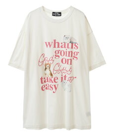 Candy Stripper CND CLUB BIG TEE キャンディストリッパー トップス カットソー・Tシャツ ホワイト ブラック ピンク イエロー【送料無料】