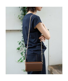 【SALE／20%OFF】Rouge vif la cle 【AULENTTI/オウレンティ】スクエアチェーンポシェット ルージュ・ヴィフ ラクレ バッグ ショルダーバッグ ブラック ブラウン【送料無料】