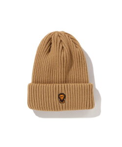 A BATHING APE BABY MILO ONE POINT KNIT CAP �A �x�C�V���O �G�C�v �X�q �n�b�g �x�[�W���y���������z
