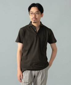 【SALE／20%OFF】BEAMS F 【別注】MORGANO / コットン カノコ ショートスリーブ ポロシャツ ビームス メン トップス ポロシャツ ベージュ ネイビー【送料無料】