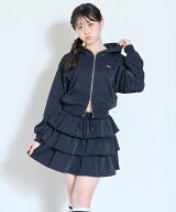 Lovetoxic 【LTXC】ラメキラダブルジップパーカ ティアードセットアップ ナルミヤオンライン ワンピース…