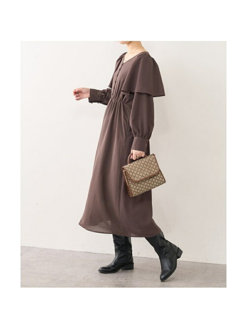 Natural Couture ひらりケープフリルレディワンピース Rakuten Fashion 楽天ファッション 旧楽天ブランドアベニュー Dn9465
