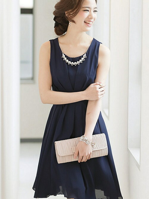 Pourvous タックシフォンワンピース Rakuten Fashion 楽天ファッション 旧楽天ブランドアベニュー J