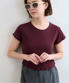 【SALE／30%OFF】U by SPICK&SPAN ベアフライスハーフスリーブT ユーバイスピックアンドスパン トップス カットソー・Tシャツ グレー ホワイト パープル レッド【送料無料】