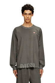 【SALE／40%OFF】DIESEL メンズ 長袖Tシャツ T-NORM-LS-T7 ディーゼル トップス カットソー・Tシャツ ブラック【送料無料】