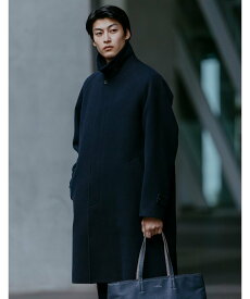 UNITED ARROWS green label relaxing SENTDALE WOOL ステンカラーコート ユナイテッドアローズ グリーンレーベルリラクシング ジャケット・アウター ステンカラーコート グレー ネイビー【送料無料】