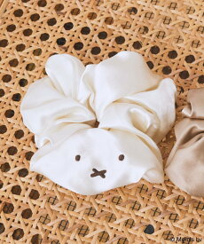 【SALE／50%OFF】earth music&ecology miffy/earth フェイス刺繍シュシュ アースミュージック&エコロジー ヘアアクセサリー その他のヘアアクセサリー ブラウン