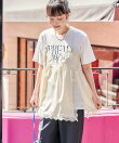 レースキャミ ドッキングTシャツ