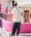 レースキャミ ドッキングTシャツ