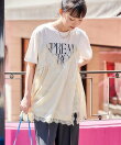 レースキャミ ドッキングTシャツ