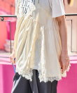 レースキャミ ドッキングTシャツ