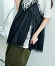 レースキャミ ドッキングTシャツ