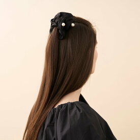 ALEXANDRE DE PARIS シュシュ アレクサンドル ドゥ パリ ヘアアクセサリー ヘアゴム ブラック【送料無料】