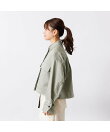 ショート丈ビッグフラップコクーンブルゾン