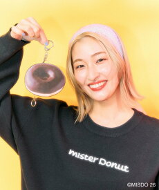 LEPSIM 【Mister Donut】ポーチチャーム レプシィム ファッション雑貨 チャーム・キーチェーン レッド