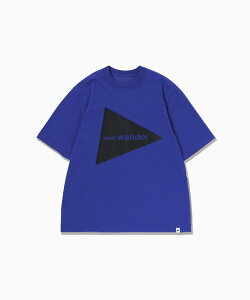 and wander and wander big logo SS T �A���h�����_�[ �g�b�v�X �J�b�g�\�[�ET�V���c �u���[�y���������z