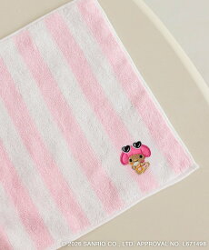ROPE' PICNIC PASSAGE 【サンリオキャラクターズ*ROPE' PICNIC】日焼けデザイン ワンポイント刺繍タオルハンカチ ロペピクニック ファッション雑貨 ハンカチ・ハンドタオル イエロー ピンク パープル ブルー