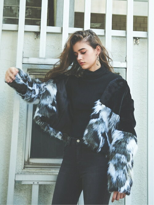 Egoist 切替エコファーコート Rakuten Fashion 楽天ファッション 旧楽天ブランドアベニュー V466