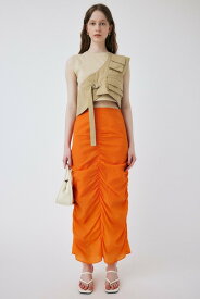 【SALE／60%OFF】MOUSSY GATHER WASHER スカート マウジー スカート ロング・マキシスカート ホワイト ブルー オレンジ