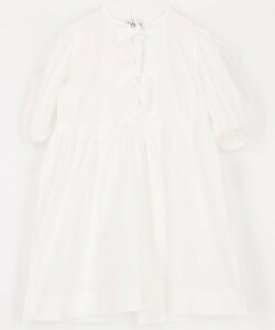 GANNI Cotton Poplin Tie String Mini Dress / F9170 / F9005 / �R�b�g���|�v���� �^�C �~�j�h���X 25SS �t���[�N�X�X�g�A �����s�[�X�E�h���X �����s�[�X �z���C�g �u���b�N�y���������z