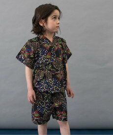【SALE／10%OFF】BREEZE 【すっぽり着られる】いろいろ甚平 エフオーオンラインストア 着物・浴衣・和装小物 浴衣 ホワイト ブラウン オレンジ ブルー ブラック